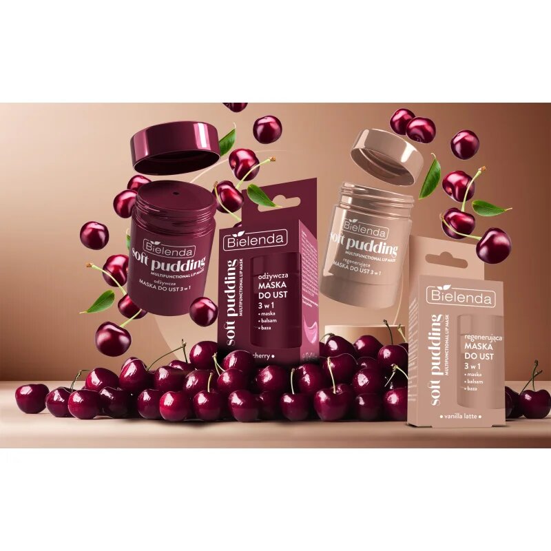 Bielenda Soft Pudding регенерираща маска за устни Very Cherry 12 гр.