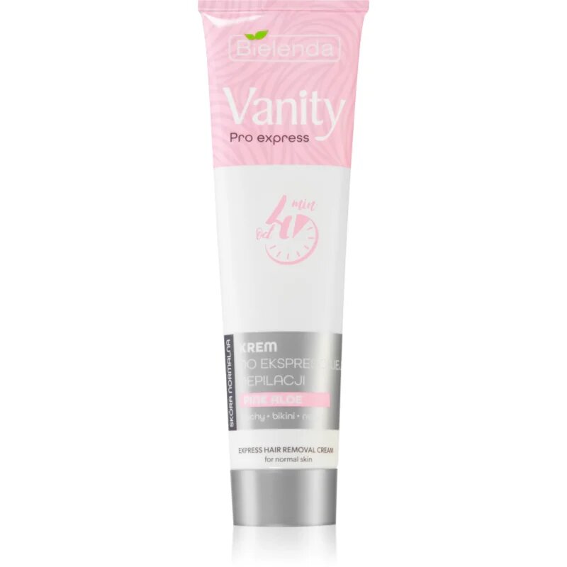 Bielenda Vanity Pro Express депилиращ крем за ръце подмишници и бикини зоната за чувствителна кожа Pink Aloe 75 мл.