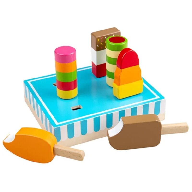 Bigjigs Toys Wooden Ice Lollies комплект играчки от дърво 3 y+ 7 бр.