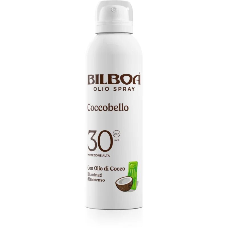 Bilboa Coccobello слънцезащитен спрей с кокосово масло SPF 30 150 мл.
