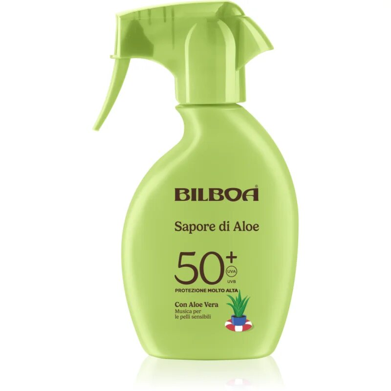 Bilboa Sapore di Aloe Trigger слънцезащитен спрей с алое вера SPF 50+ 250 мл.