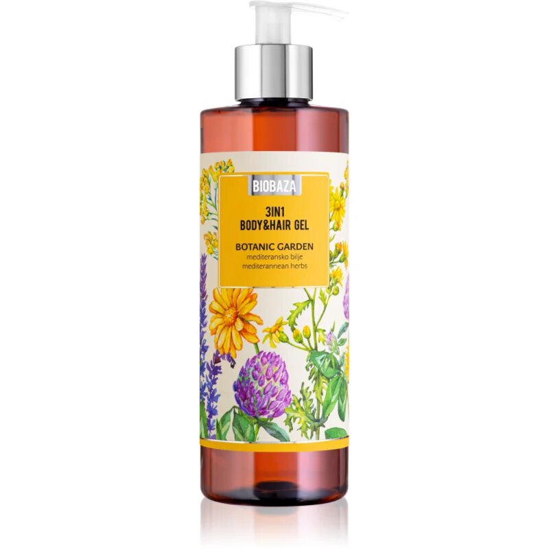 BIOBAZA 3in1 Body&Hair Gel Botanic Garden шампоан балсам и душ гел 3 в 1 400 мл.