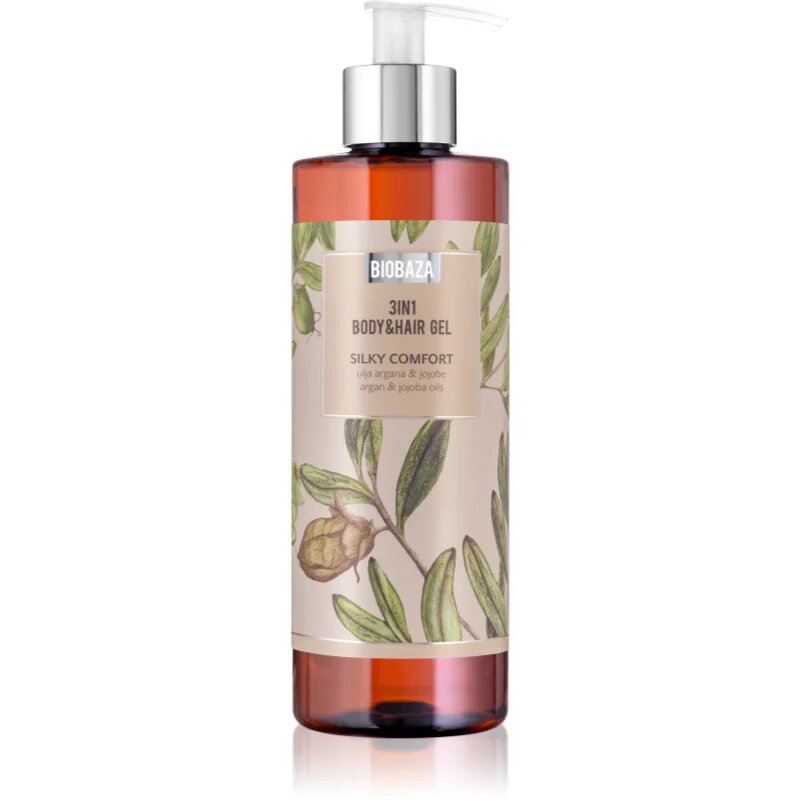BIOBAZA 3in1 Body&Hair Gel Silky Comfort шампоан балсам и душ гел 3 в 1 400 мл.