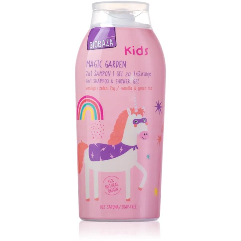 BIOBAZA Magic Garden душ гел за тяло и коса за деца 250 мл.