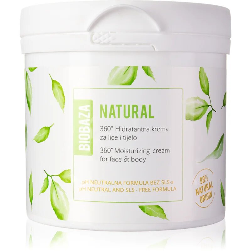 BIOBAZA Natural хидратиращ крем за лице и тяло 500 мл.