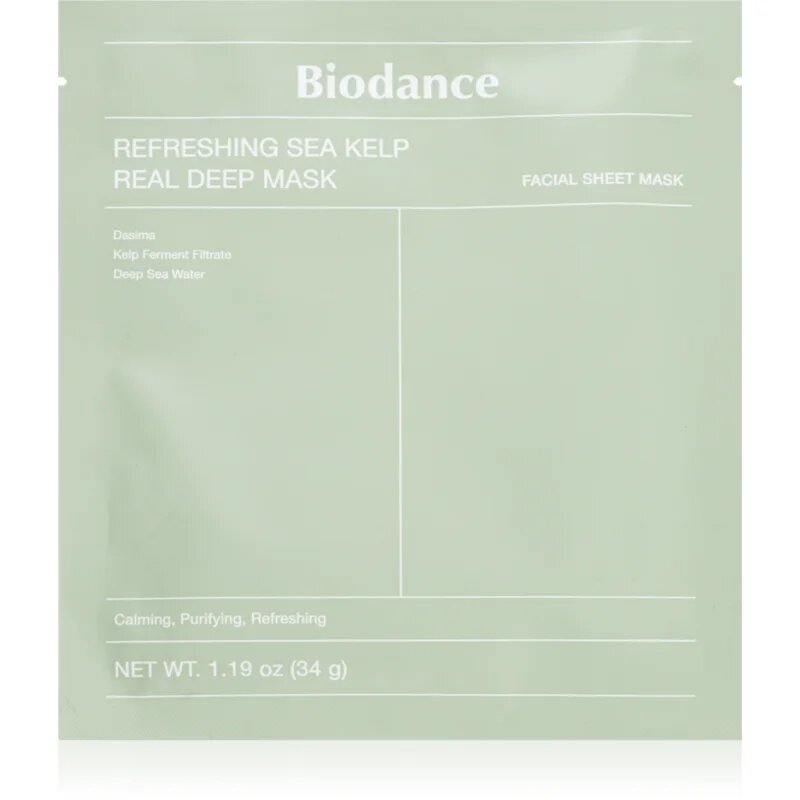 Biodance Refreshing Sea Kelp Real Deep Mask интензивна хидрогелна маска с екстракти от водорасли 1 бр.