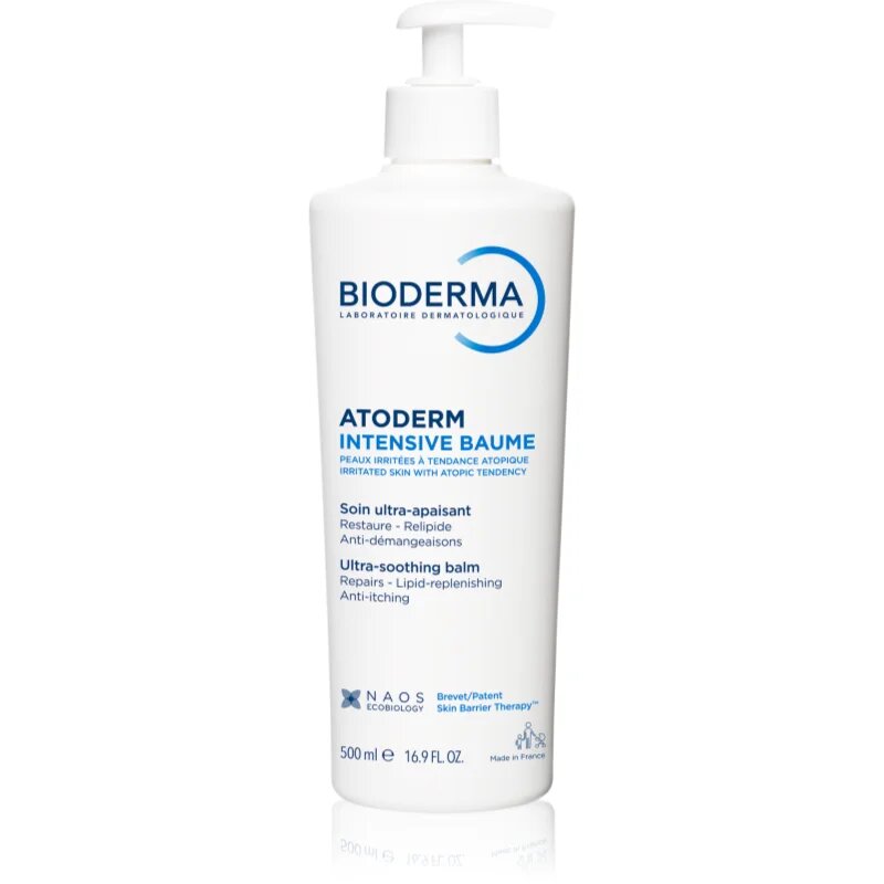 Bioderma Atoderm Intensive Baume интензивно успокояващ балсам за много суха чуствителна и атопична кожа 500 мл.