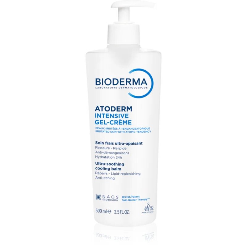 Bioderma Atoderm Intensive Gel-Cream успокояваща грижа за много суха чуствителна и атопична кожа 500 мл.