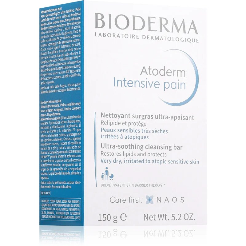 Bioderma Atoderm Intensive почистващ сапун за суха или много суха кожа 150 гр.