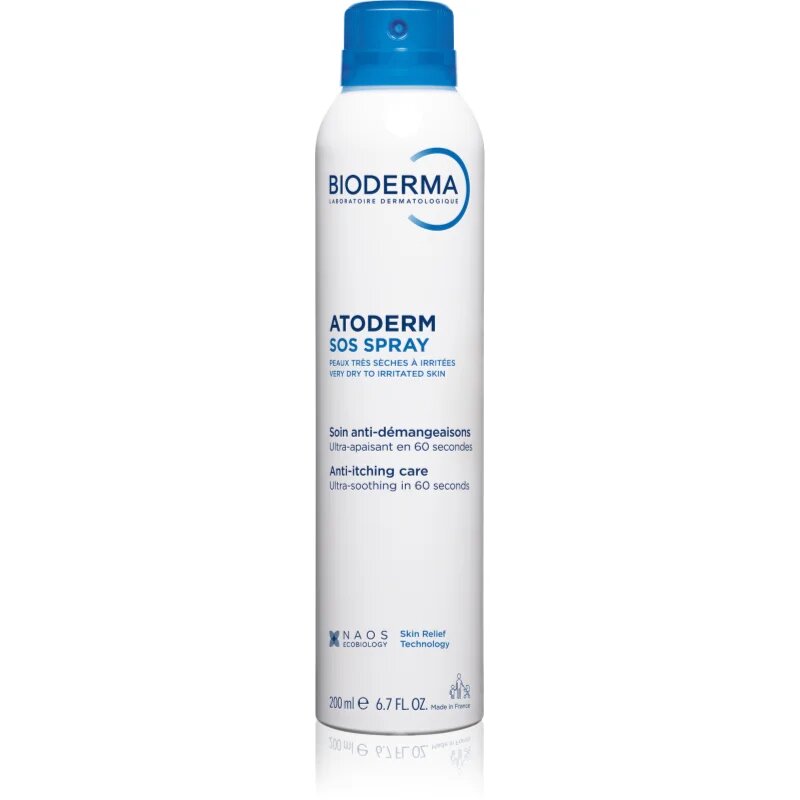 Bioderma Atoderm SOS Spray SOS спрей за мигновено успокояване на сърбеж 200 мл.
