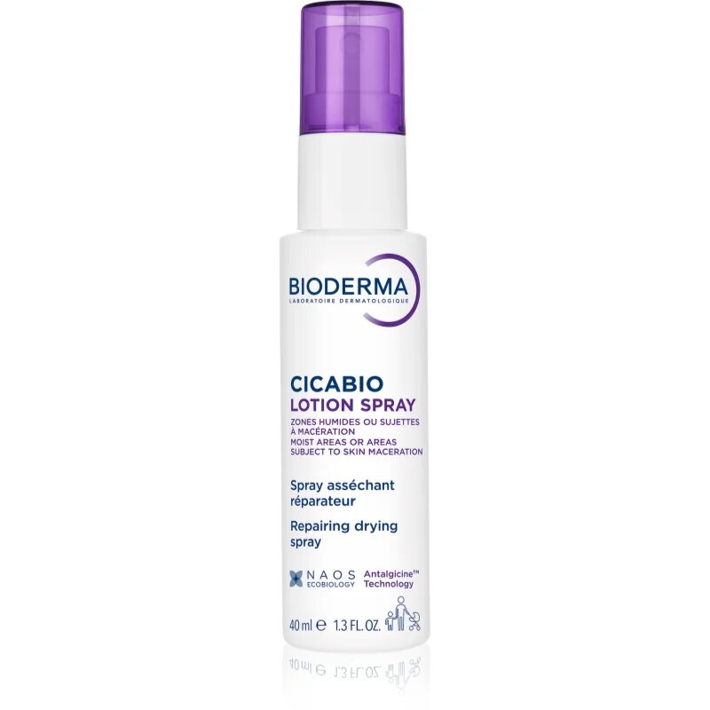 Bioderma Cicabio Lotion Spray изсушаващ и успокояващ спрей за раздразнена кожа 40 мл.