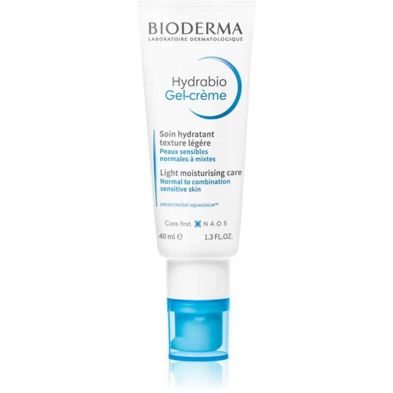 Bioderma Hydrabio Gel-Crème лек хидратиращ крем-гел за нормална към смесена чувствителна кожа 40 мл.
