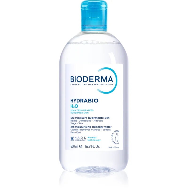 Bioderma Hydrabio H2O мицеларна почистваща вода за дехидратирана кожа 500 мл.