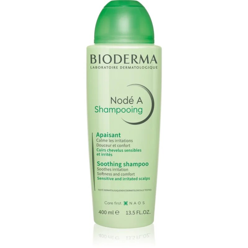 Bioderma Nodé A Shampooning успокояващ шампоан за чувствителна кожа на скалпа 400 мл.