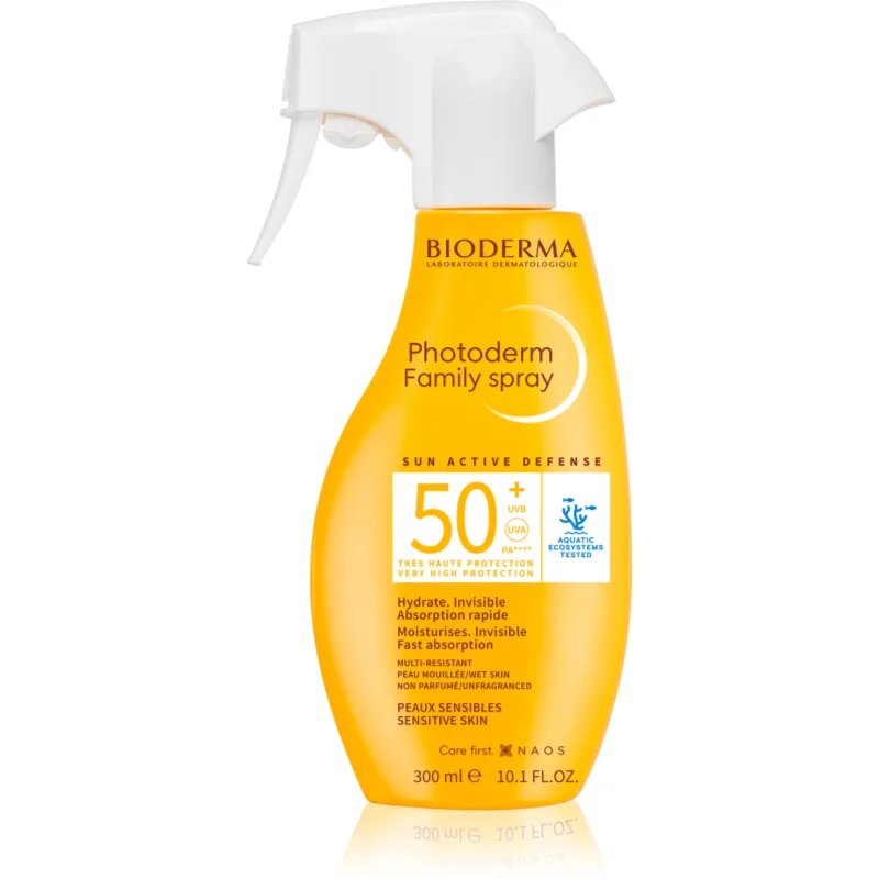 Bioderma Photoderm Family Spray SPF50+ слънцезащитен спрей SPF 50+ 300 мл.