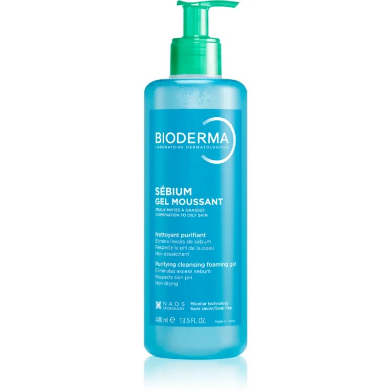 Bioderma Sébium Gel Moussant почистващ гел за смесена и мазна кожа 400 мл.