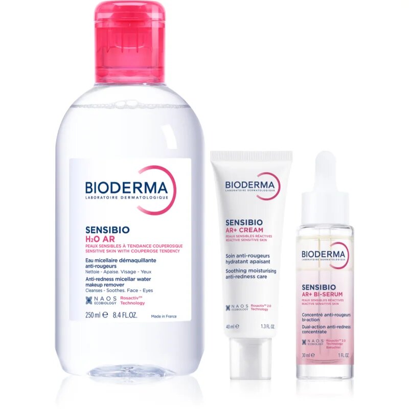 Bioderma Sensibio AR+ комплект за чувствителна кожа със склонност към почервеняване