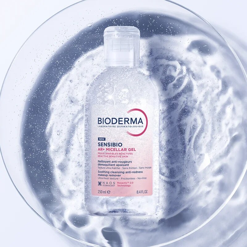 Bioderma Sensibio AR+ мицеларен почистващ гел за чувствителна кожа със склонност към почервеняване 250 мл.