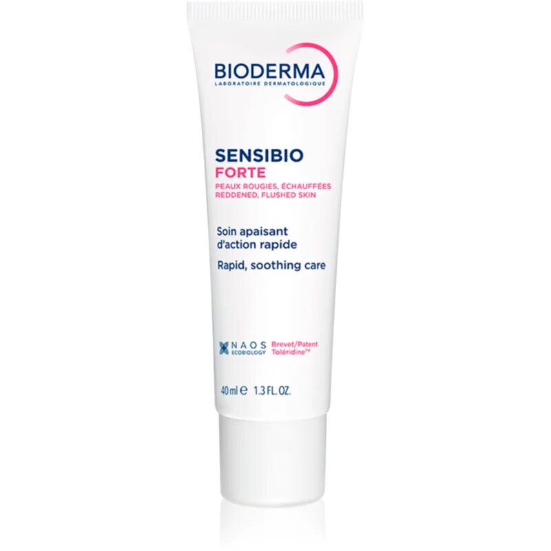 Bioderma Sensibio Forte хидратиращ и успокояващ крем за чувствителна кожа със склонност към почервеняване 40 мл.