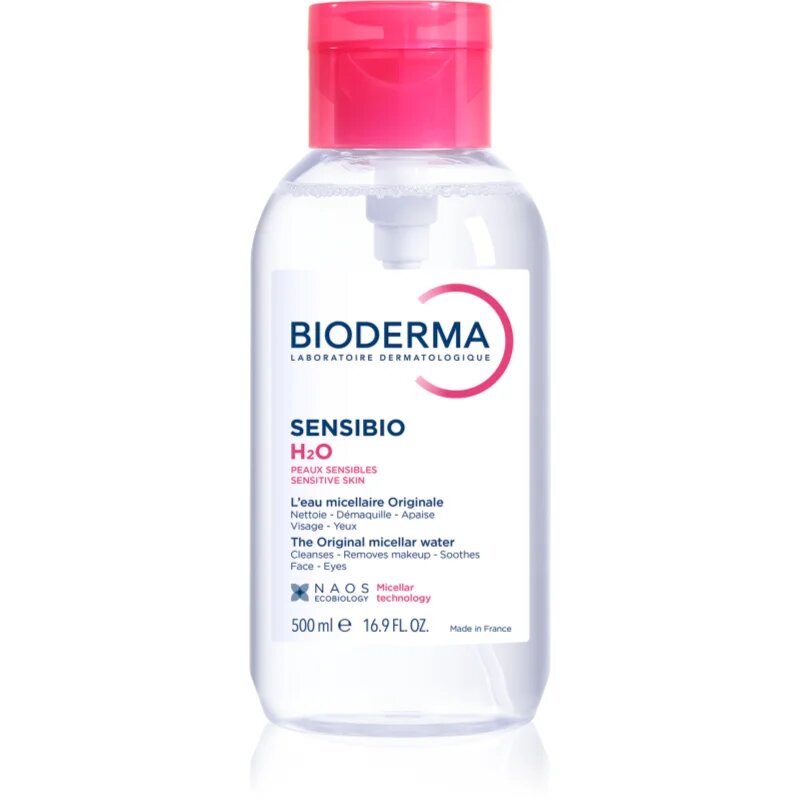 Bioderma Sensibio H2O мицеларна вода за чувствителна кожа с дозатор 500 мл.