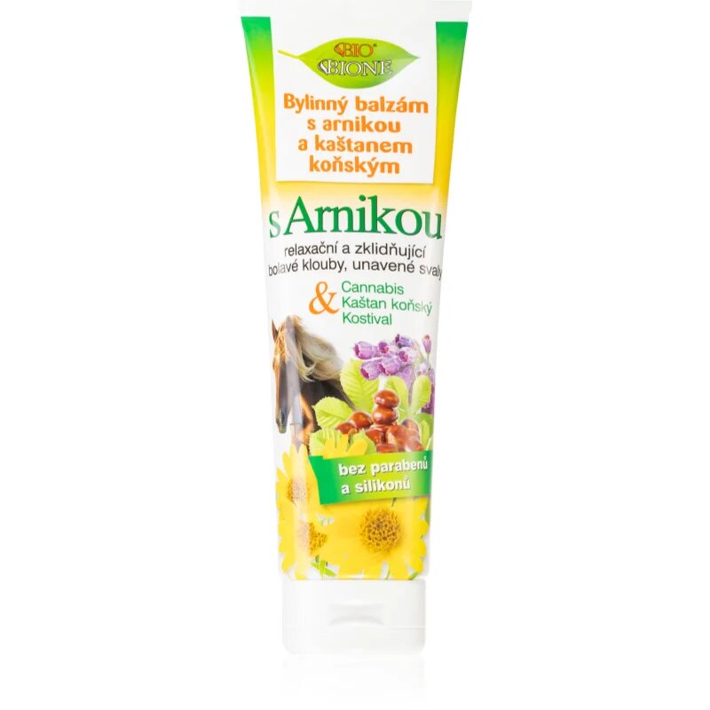 Bione Cosmetics Cannabis with Arnica билков балсам с арника и конски кестен 300 мл.