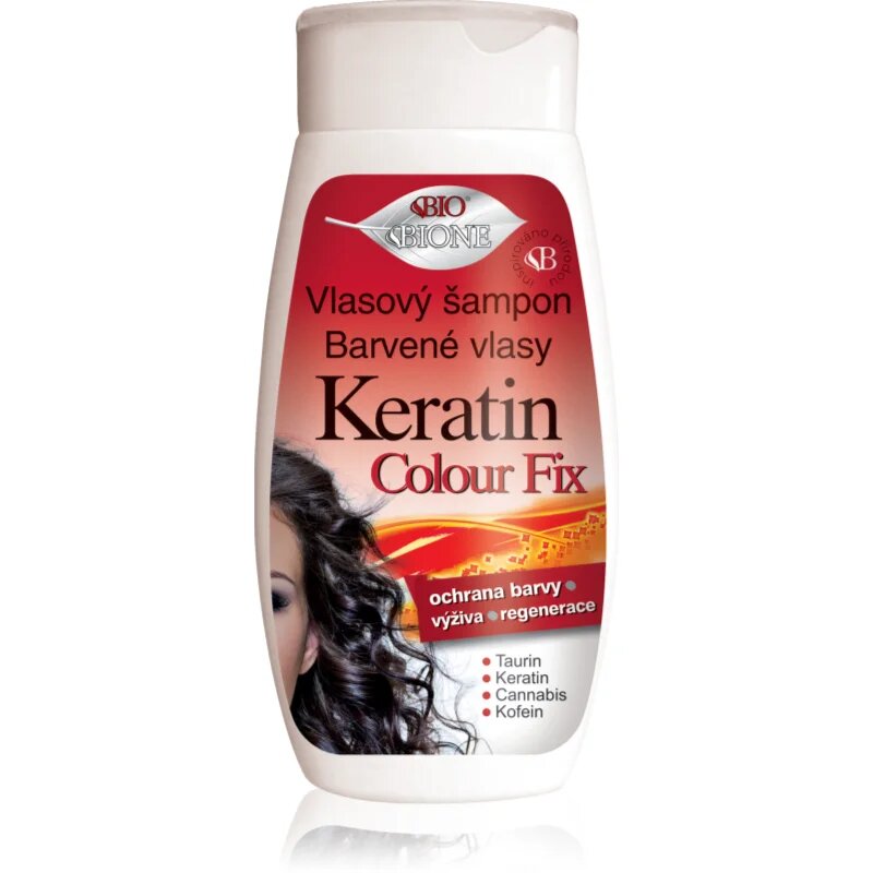 Bione Cosmetics Keratin Colour Fix шампоан за защита на боядисана коса 260 мл.