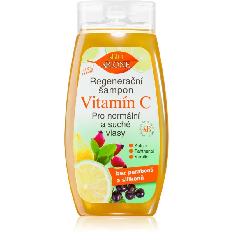 Bione Cosmetics Vitamin C регенериращ шампоан за нормална към суха коса 260 мл.