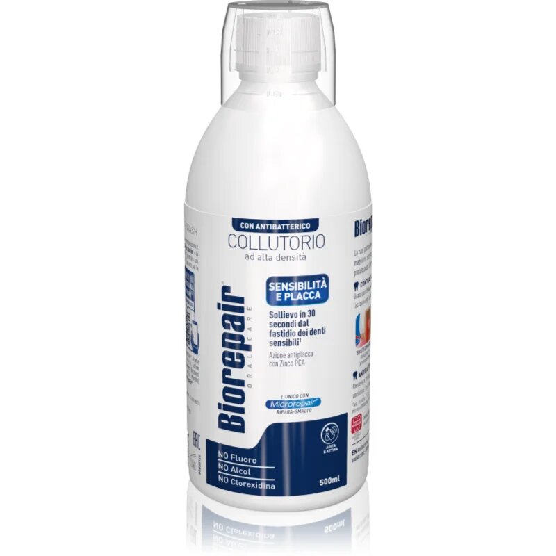 Biorepair Mouthwash 3 in 1 вода за уста против зъбна плака 500 мл.