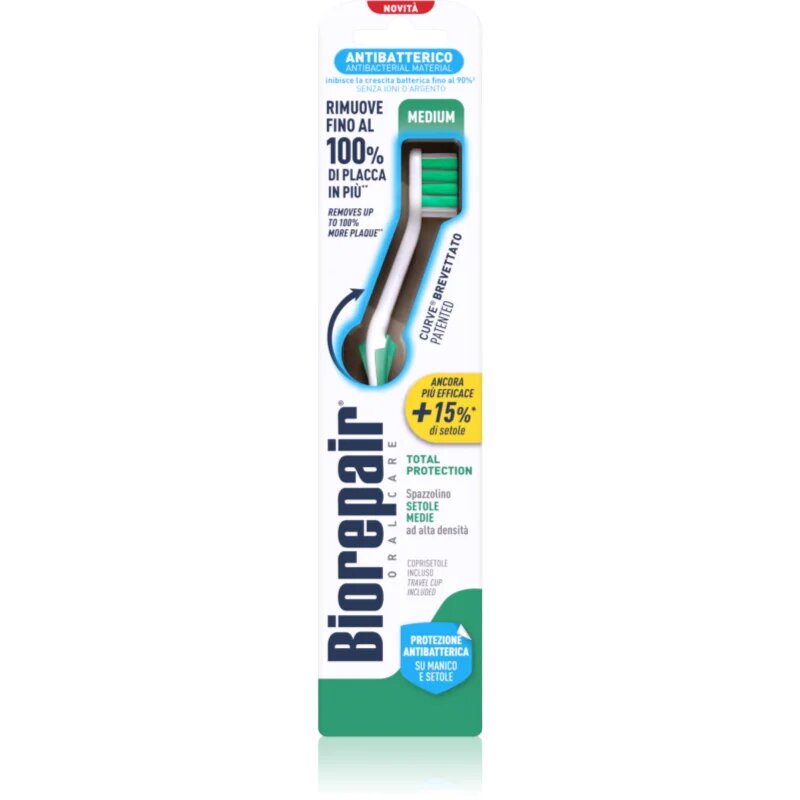 Biorepair Total Medium четка за зъби средна твърдост 1 бр.