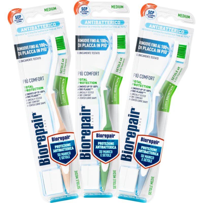 Biorepair Total Medium четка за зъби средна твърдост 1 бр.