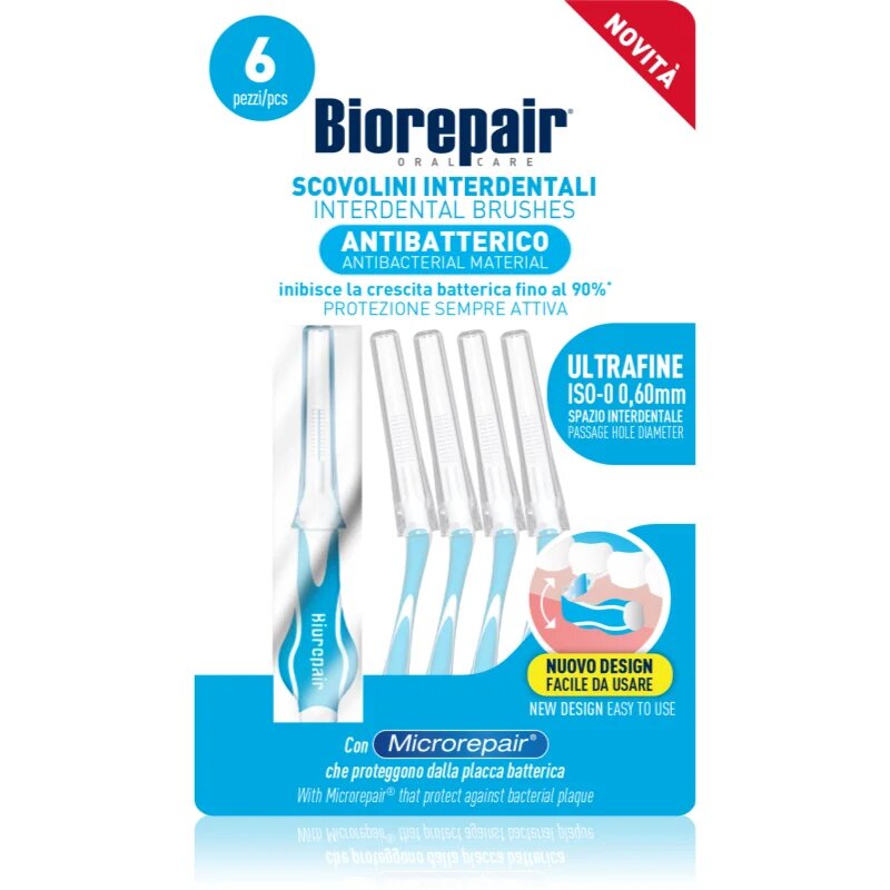 Biorepair Ultra Fine четки за междузъбно пространство 060 mm 6 бр.