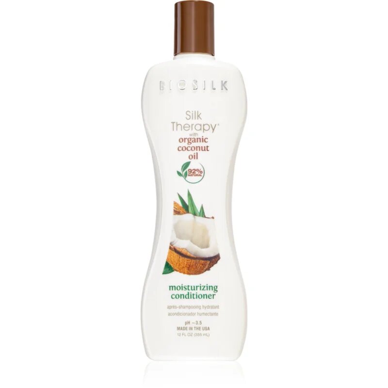 Biosilk Silk Therapy Coconut Oil Conditioner хидратиращ балсам с кокосово масло 355 мл.
