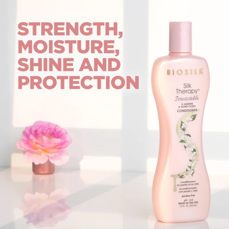 Biosilk Silk Therapy Irresistible Conditioner възстановяващ балсам за блясък и мекота на косата 355 мл.