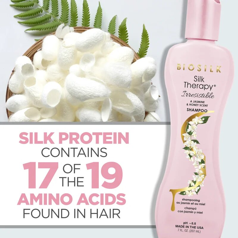 Biosilk Silk Therapy Irresistible Shampoo възстановяващ шампоан с коприна 207 мл.