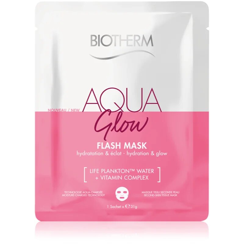 Biotherm Aqua Glow Flash Mask платнена маска 31 гр.