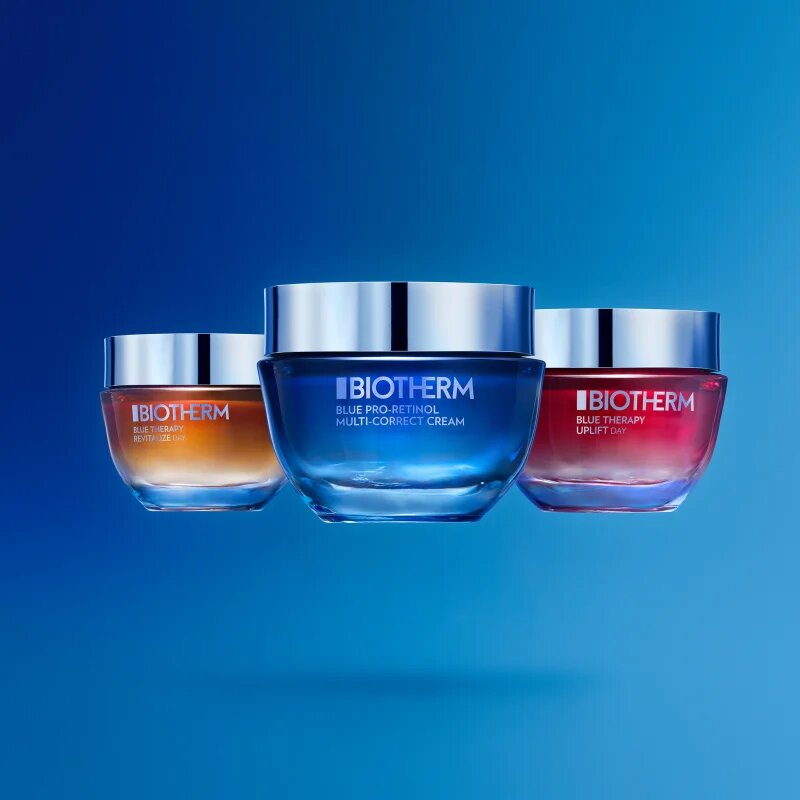 Biotherm Blue Pro-Retinol Multi Correct Cream мултикоригиращ крем против признаците на стареене с ретинол за жени 50 мл.