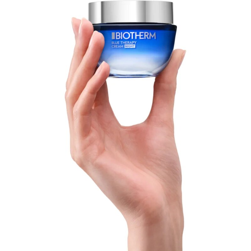 Biotherm Blue Therapy Night Cream нощен крем против бръчки за всички типове кожа на лицето 50 мл.