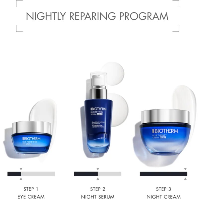 Biotherm Blue Therapy Night Cream нощен крем против бръчки за всички типове кожа на лицето 50 мл.
