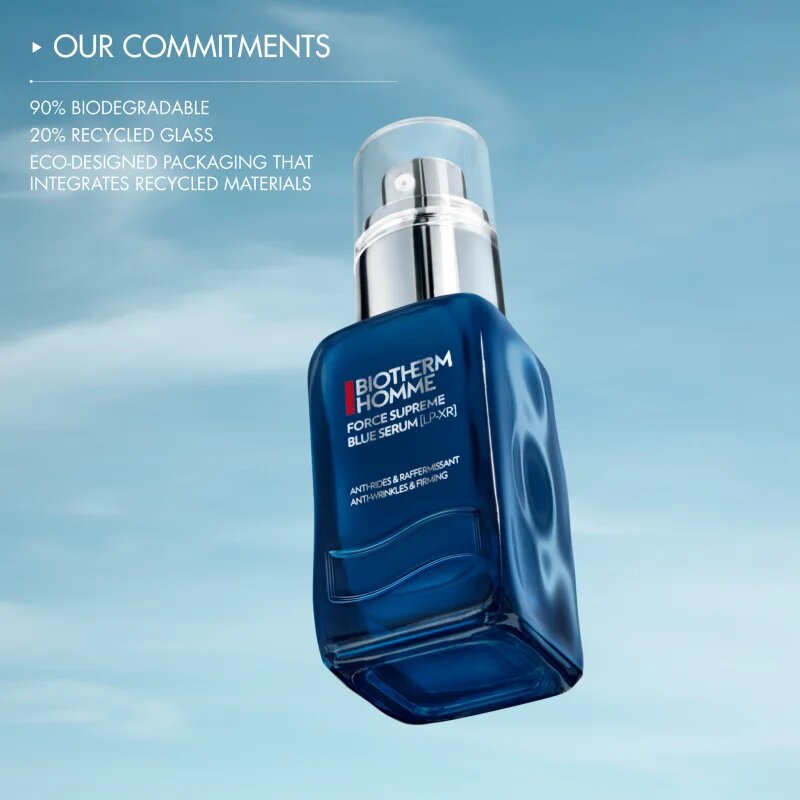 Biotherm Homme Force Supreme Blue Serum [LP-XR] серум против бръчки с ретинол за мъже 30 мл.