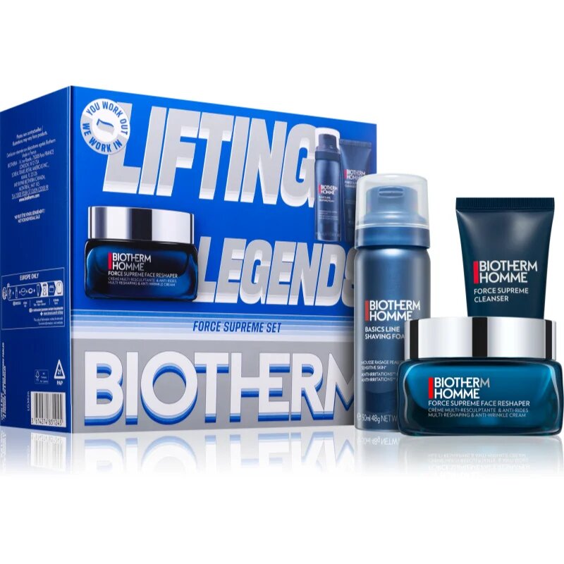 Biotherm Homme Force Supreme Face Reshaper Cream подаръчен комплект за мъже