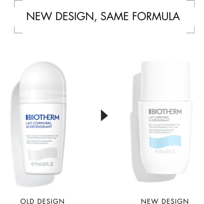 Biotherm Lait Corporel Le Déodorant рол- он против изпотяване без парабени 75 мл.