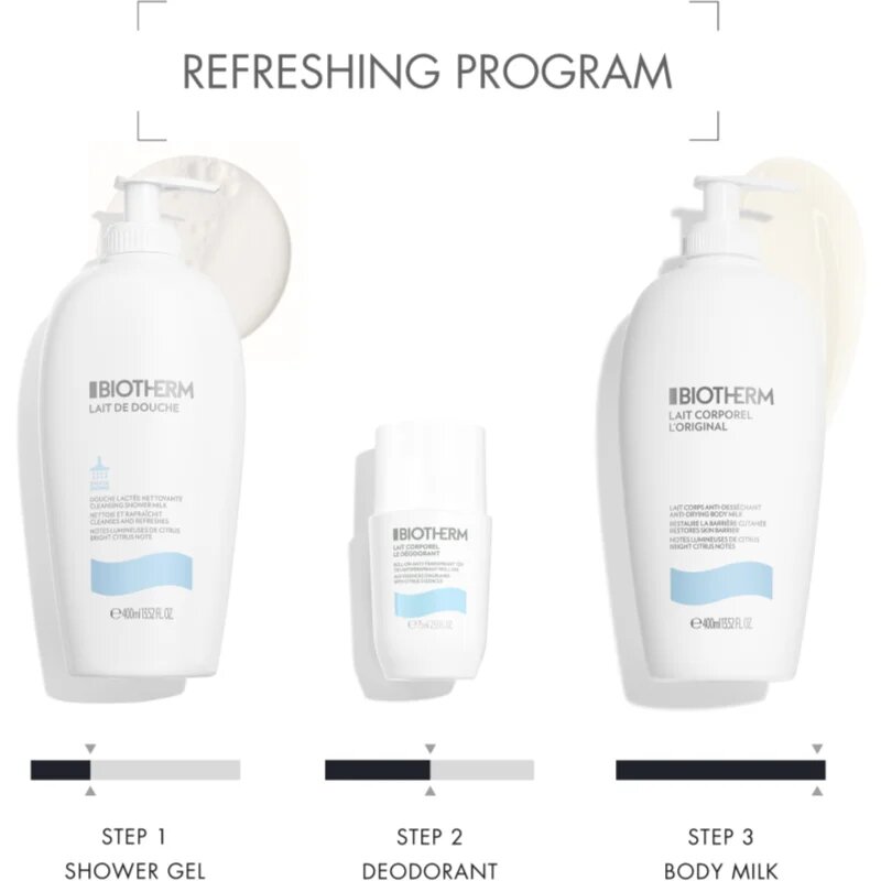 Biotherm Lait Corporel Le Déodorant рол- он против изпотяване без парабени 75 мл.
