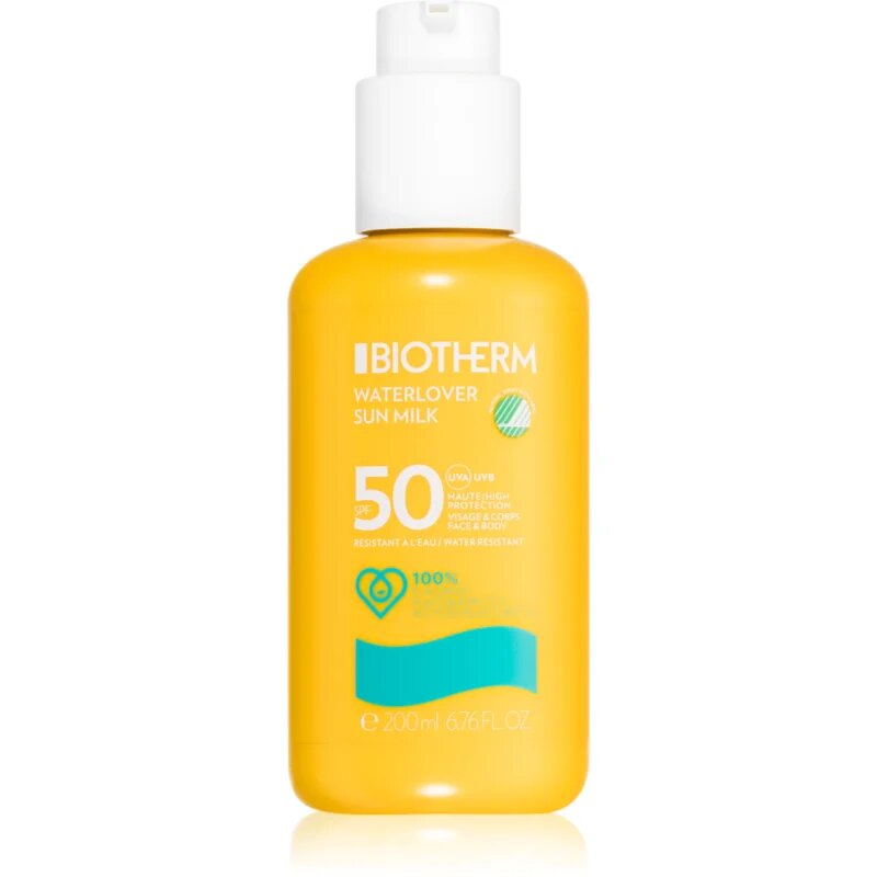 Biotherm Waterlover Sun Milk SPF 50 водоустойчив лосион за слънце SPF 50 унисекс 200 мл.