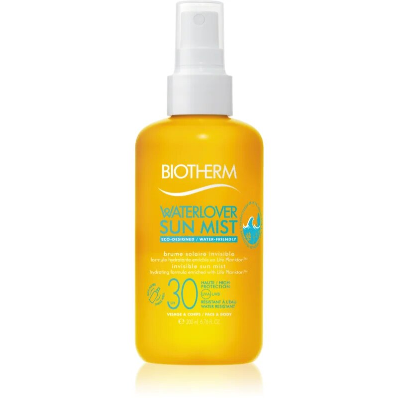 Biotherm Waterlover Sun Mist SPF 30 слънцезащитна водоустойчива мъгла SPF 30 200 мл.