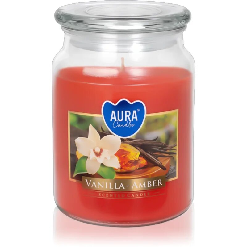 BISPOL Vanilla & Amber ароматна свещ 500 мл.