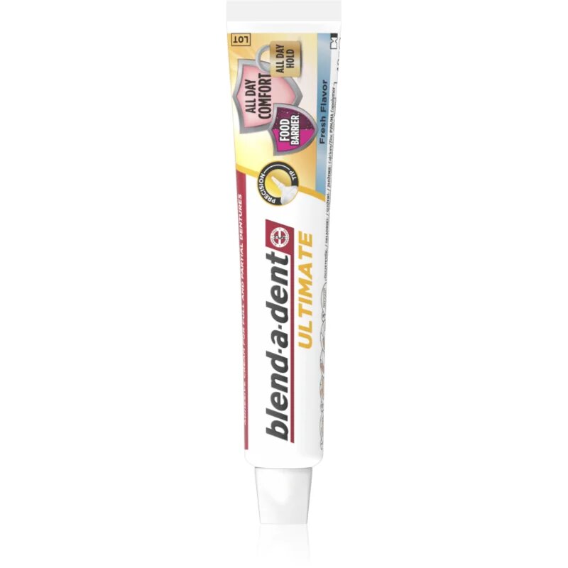 Blend-a-dent Ultimate Fresh фиксиращ крем за цялостни и частични зъбни протези 40 гр.
