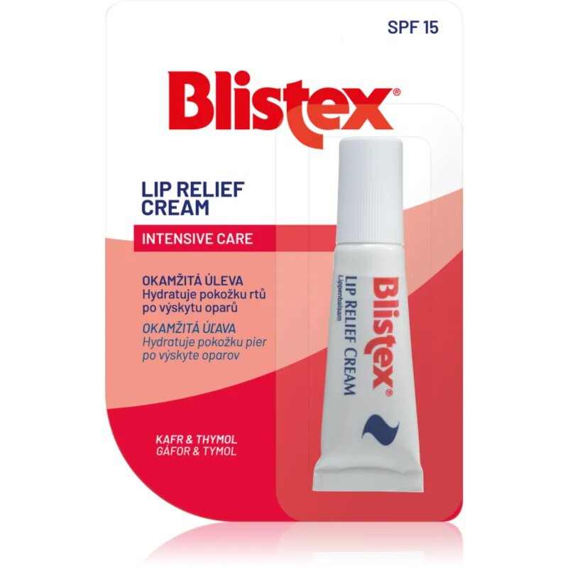 Blistex Lip Relief Cream балсам за сухи и напукани устни SPF 15 6 мл.