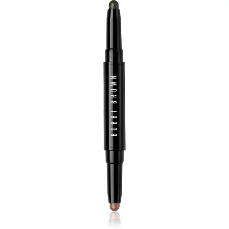 Bobbi Brown Long-Wear Dual-Ended Cream Shadow Stick сенки за очи в молив дуо цвят Café / Gilded Green 1.6 гр.