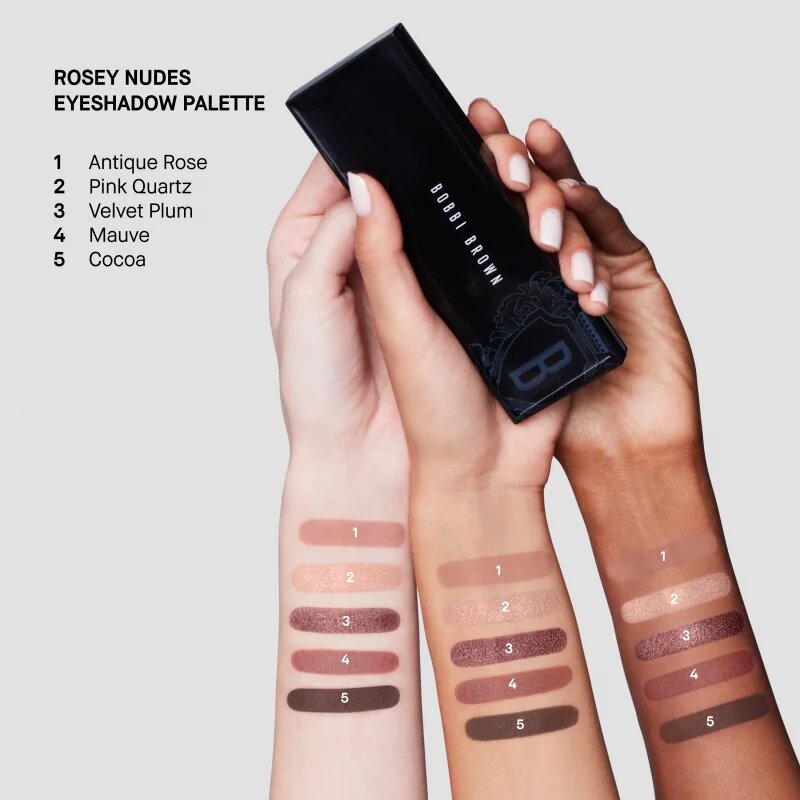 Bobbi Brown Nudes Eyeshadow Palette палитра сенки за очи цвят Rosey Nudes 1 бр.