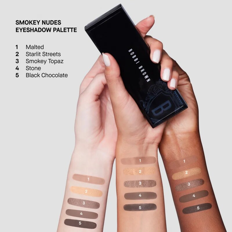 Bobbi Brown Nudes Eyeshadow Palette палитра сенки за очи цвят Smokey Nudes 1 бр.